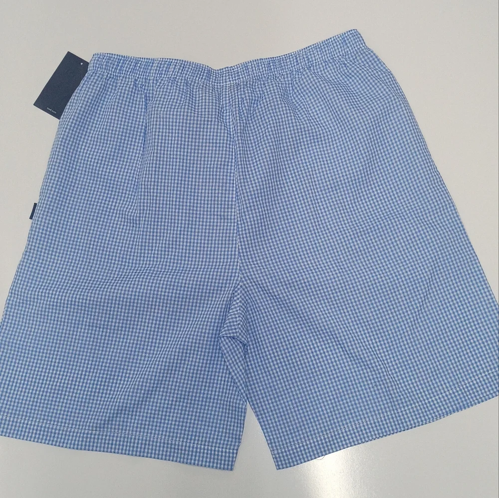 Izod Light Blue Gingham Men's Shorts